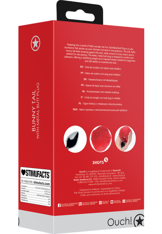 Σφήνα με ουρά από αλουμίνιο σε κόκκινο χρώμα, μήκους 9,3 εκ. και μέγιστης διαμέτρου 3,1 εκ.