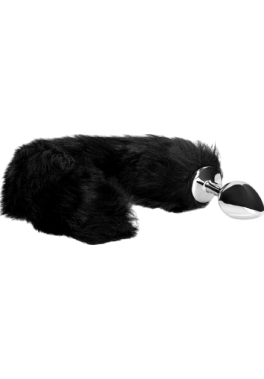 Σφήνα με ουρά από αλουμίνιο σε μαύρο χρώμα, μήκους 11,7 εκ. και μέγιστης διαμέτρου 3,1 εκ.