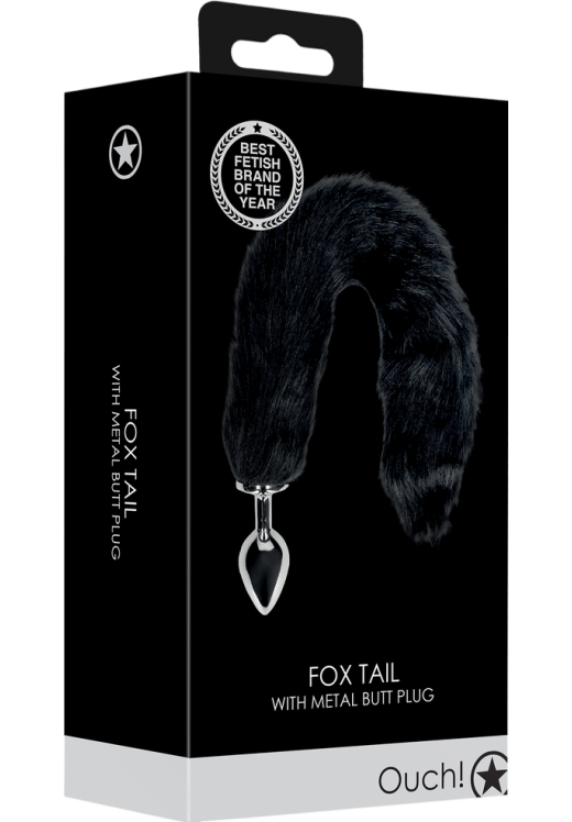 Σφήνα με ουρά από αλουμίνιο σε μαύρο χρώμα, μήκους 11,7 εκ. και μέγιστης διαμέτρου 3,1 εκ.