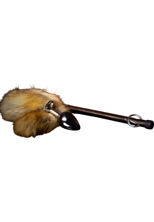 Σφήνα με ουρά από αλουμίνιο σε καφέ χρώμα, μήκους 11,7 εκ. και μέγιστης διαμέτρου 3,1 εκ.