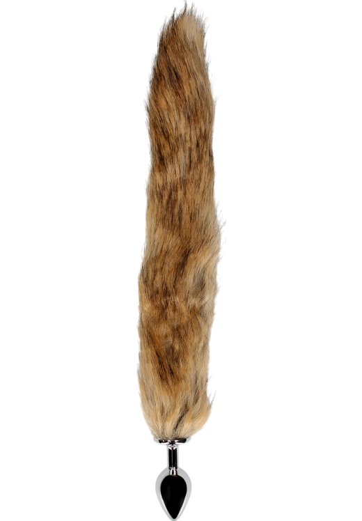 Σφήνα με ουρά από αλουμίνιο σε καφέ χρώμα, μήκους 11,7 εκ. και μέγιστης διαμέτρου 3,1 εκ.