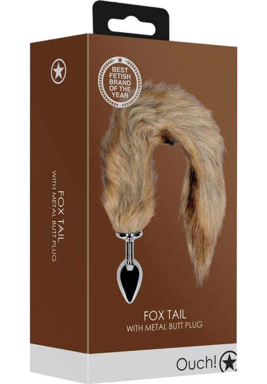 Σφήνα με ουρά από αλουμίνιο σε καφέ χρώμα, μήκους 11,7 εκ. και μέγιστης διαμέτρου 3,1 εκ.