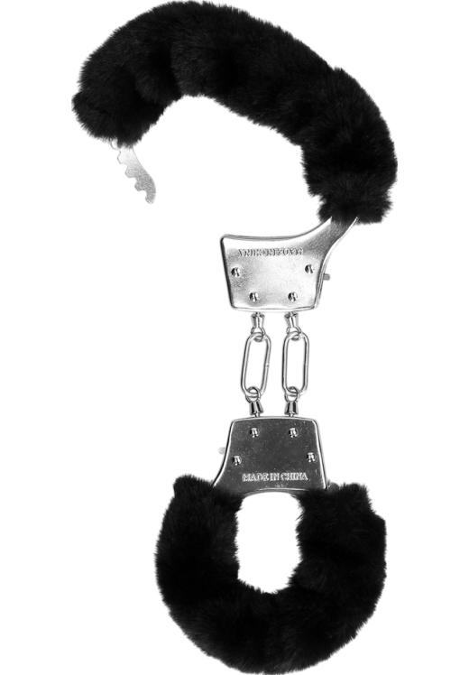 Μεταλλικές χειροπέδες σε μαύρο χρώμα, μήκους 23,5 εκ.