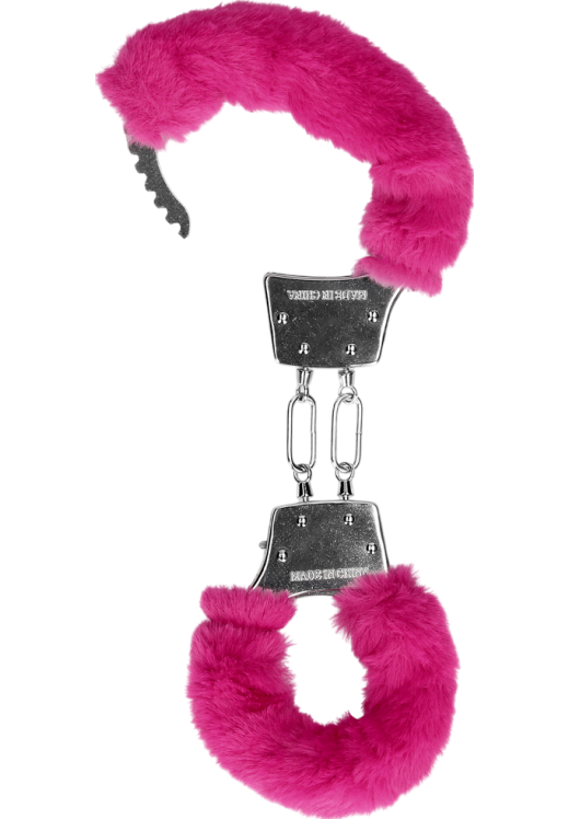 Μεταλλικές χειροπέδες σε ροζ χρώμα, μήκους 23,5 εκ.