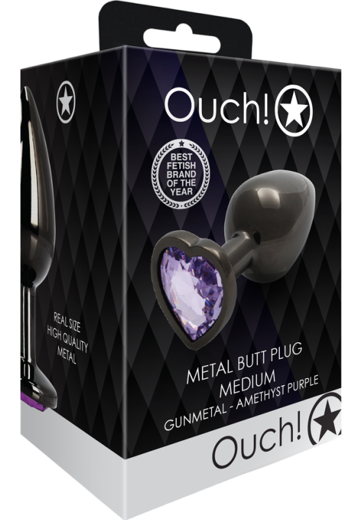 Σφήνα με κόσμημα από αλουμίνιο σε μαύρο χρώμα, μήκους 8 εκ. και μέγιστης διαμέτρου 3,4 εκ.