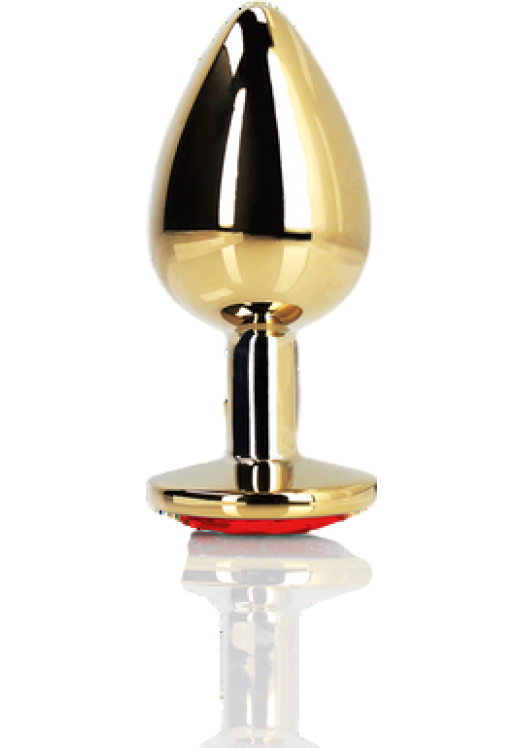 Σφήνα με κόσμημα από αλουμίνιο σε χρυσαφί χρώμα, μήκους 6,9 εκ. και μέγιστης διαμέτρου 2,7 εκ.