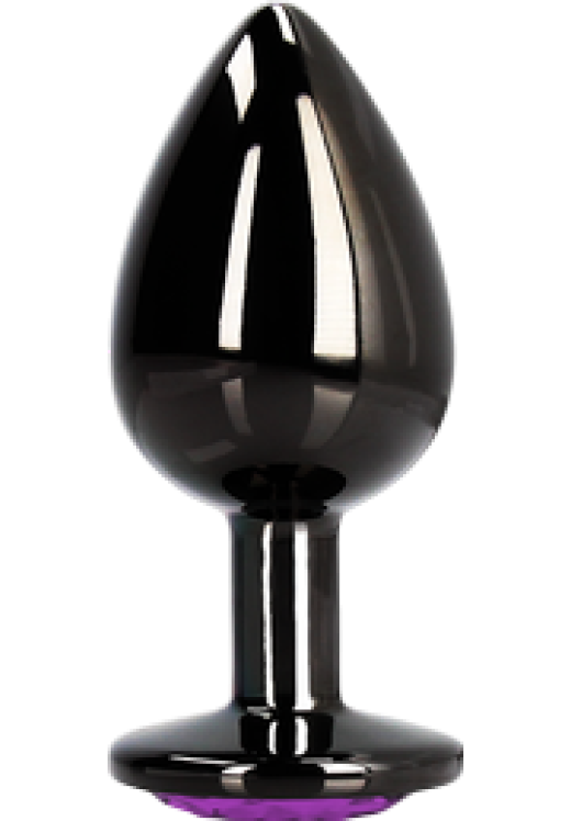 Σφήνα με κόσμημα από αλουμίνιο σε μαύρο χρώμα, μήκους 6,9 εκ. και μέγιστης διαμέτρου 2,7 εκ.