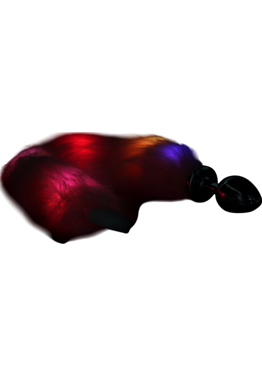 Σφήνα με ουρά από αλουμίνιο σε ροζ χρώμα, μήκους 8,2 εκ. και μέγιστης διαμέτρου 3,1 εκ.