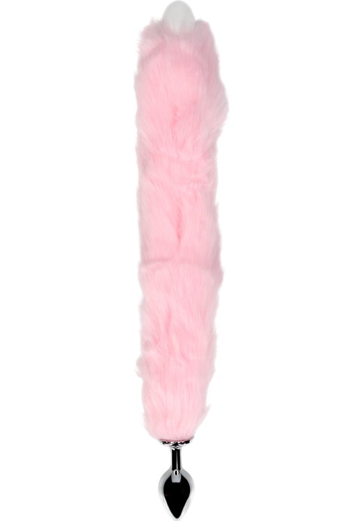 Σφήνα με ουρά από αλουμίνιο σε ροζ χρώμα, μήκους 8,2 εκ. και μέγιστης διαμέτρου 3,1 εκ.