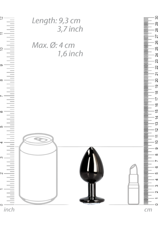 Σφήνα με κόσμημα από αλουμίνιο, μήκους 9,3 εκ. και μέγιστης διαμέτρου 4 εκ.