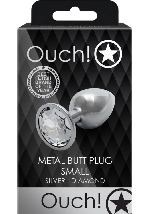 Σφήνα με κόσμημα από αλουμίνιο σε ασημί χρώμα, μήκους 6,9 εκ. και μέγιστης διαμέτρου 2,7 εκ.