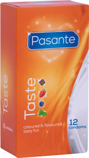 Προφυλακτικά με άρωμα με γεύση τροπικά φρούτα σε διάφανο χρώμα, συσκευασίας 12 τ.μ.χ