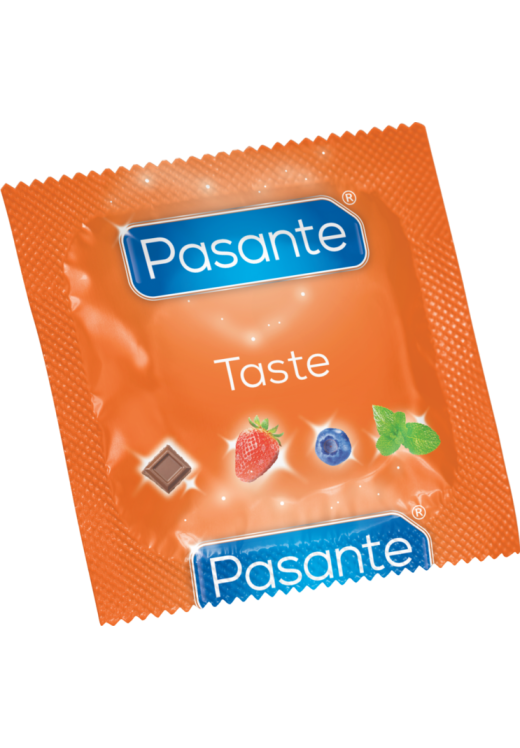 Προφυλακτικά με άρωμα με γεύση τροπικά φρούτα σε διάφανο χρώμα, συσκευασίας 12 τ.μ.χ