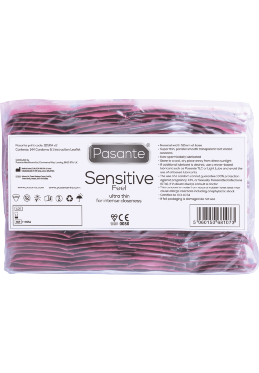 Έξτρα λεπτά προφυλακτικά σε διάφανο χρώμα, συσκευασίας 144 τ.μ.χ