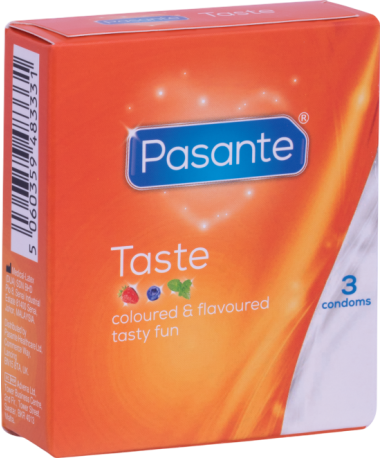 Προφυλακτικά με άρωμα με γεύση τροπικά φρούτα, συσκευασίας 3 τ.μ.χ