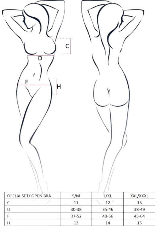 Δαντελωτό σετ εσωρούχων με ραντάκια σε λευκό χρώμα