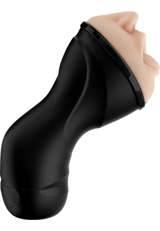 Αυνανιστήρι με στόμα από tpe σε φυσικό χρώμα, μήκους 24,1 εκ. και μέγιστης διαμέτρου 9,4 εκ.