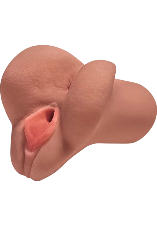 Αυνανιστήρι κόλπου από tpr σε καφέ χρώμα, μήκους 16,5 εκ. και μέγιστης διαμέτρου 7,6 εκ.