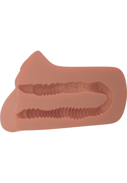 Αυνανιστήρι κόλπου από tpr σε καφέ χρώμα, μήκους 16,5 εκ. και μέγιστης διαμέτρου 7,6 εκ.