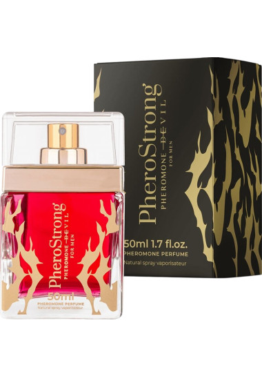 Pherostrong Pheromone Perfume Devil For Men 50 ml Ανδρικό άρωμα φερομόνης με άρωμα ανδρικό σε συσκευασία 50 ml
