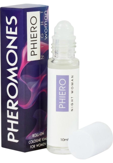 Phiero Night Woman Pheromones Perfume Roll-on 10ml Γυναικείο άρωμα φερομόνης με άρωμα γυναικείο σε συσκευασία 10 ml