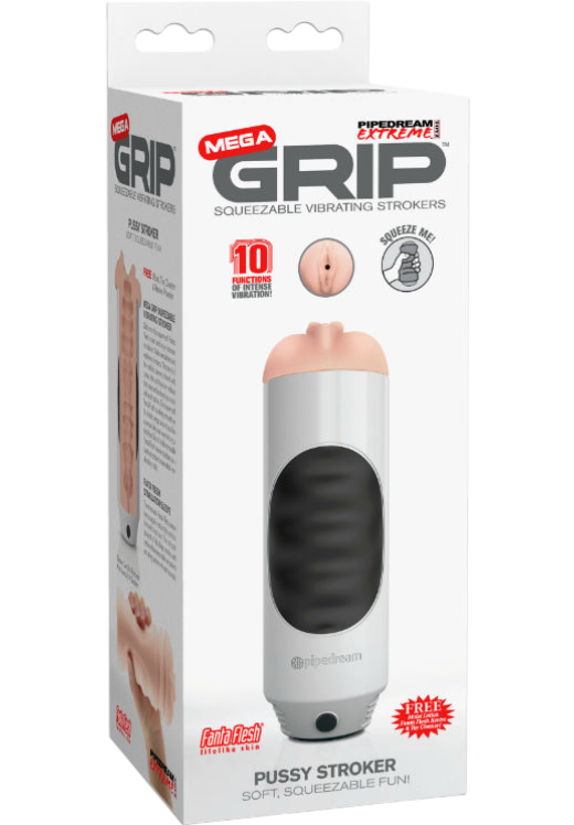 Αυνανιστήρι κόλπου από fanta flesh σε λευκό χρώμα, μήκους 23.3 εκ.