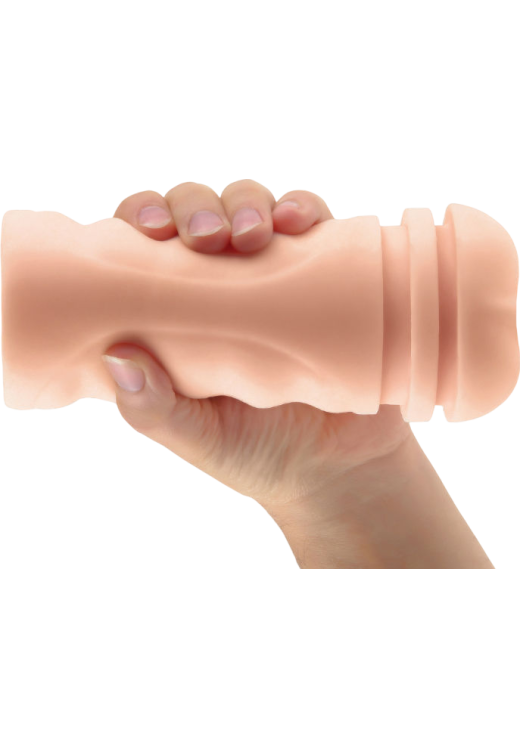 Αυνανιστήρι κόλπου από fanta flesh σε λευκό χρώμα, μήκους 23.3 εκ.