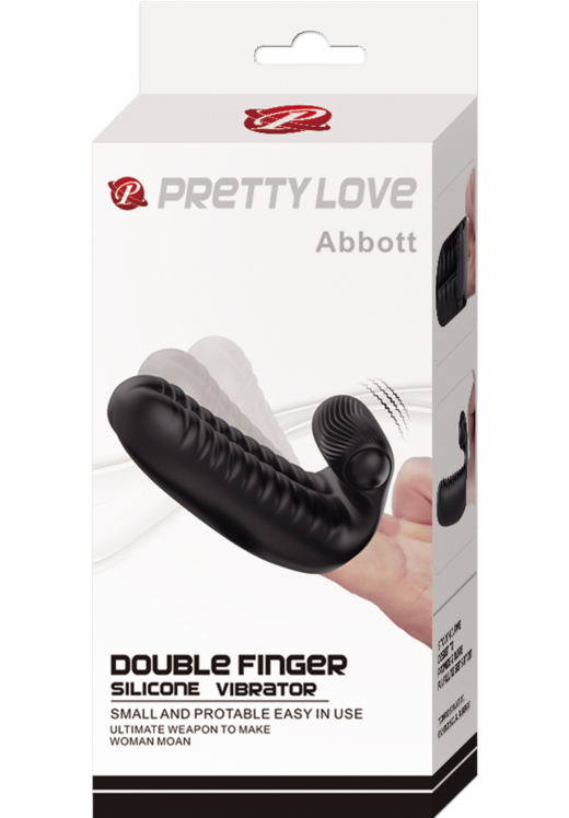 Δονητής δακτύλου από σιλικόνη σε μαύρο χρώμα