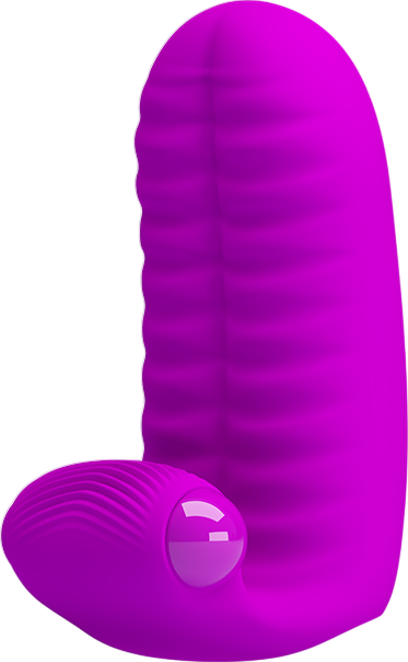 Δονητής δακτύλου από σιλικόνη σε μοβ χρώμα