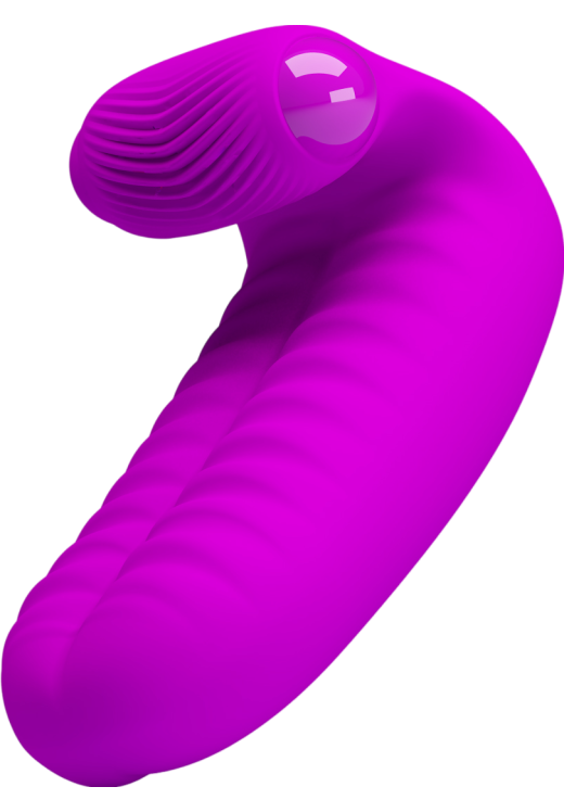 Δονητής δακτύλου από σιλικόνη σε μοβ χρώμα