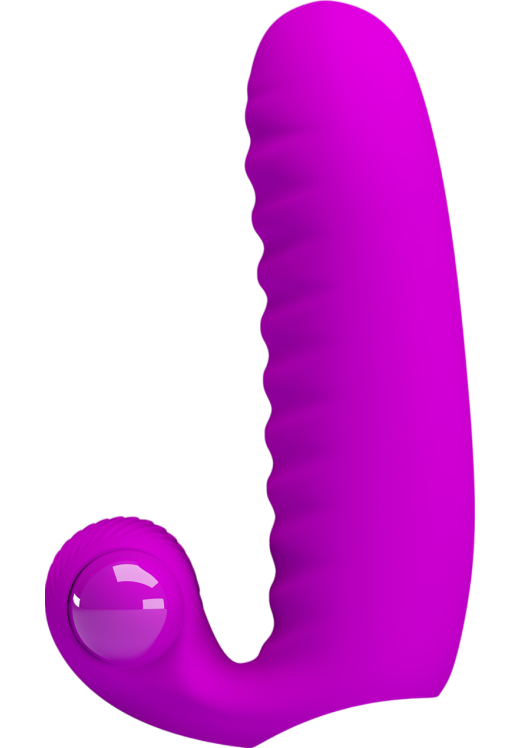 Δονητής δακτύλου από σιλικόνη σε μοβ χρώμα