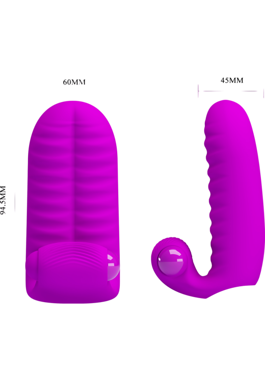 Δονητής δακτύλου από σιλικόνη σε μοβ χρώμα