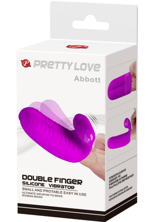 Δονητής δακτύλου από σιλικόνη σε μοβ χρώμα