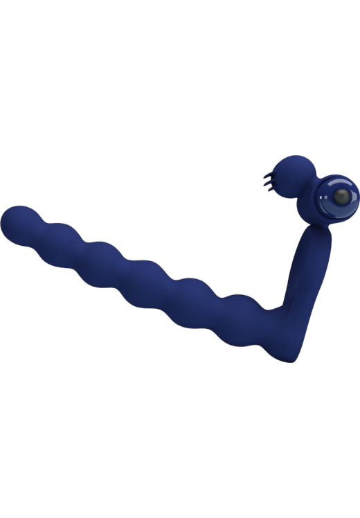 Δονούμενο δαχτυλίδι από σιλικόνη σε μπλέ χρώμα, μήκους 15,2 εκ. και μέγιστης διαμέτρου 2,5 εκ.