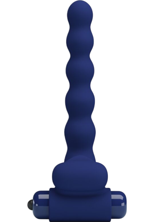 Δονούμενο δαχτυλίδι από σιλικόνη σε μπλέ χρώμα, μήκους 15,2 εκ. και μέγιστης διαμέτρου 2,5 εκ.