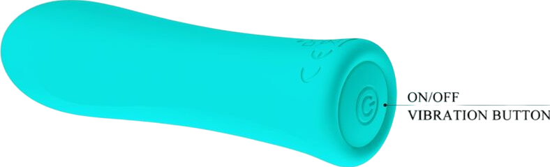 Κλασσικός δονητής από σιλικόνη σε πράσινο χρώμα, μήκους 10,2 εκ. και μέγιστης διαμέτρου 2,6 εκ.