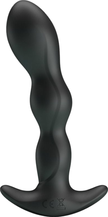 Δονούμενη σφήνα από σιλικόνη σε μαύρο χρώμα, μήκους 14,5 εκ. και μέγιστης διαμέτρου 7,3 εκ.