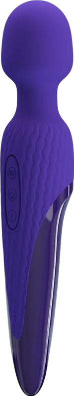 Δονητής μασάζ από σιλικόνη σε μοβ χρώμα, μήκους 26 εκ. και μέγιστης διαμέτρου 4,8 εκ.