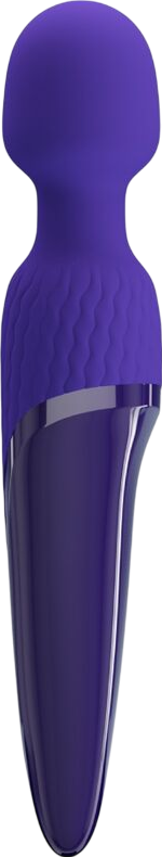 Δονητής μασάζ από σιλικόνη σε μοβ χρώμα, μήκους 26 εκ. και μέγιστης διαμέτρου 4,8 εκ.