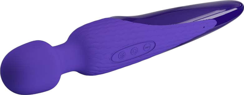 Δονητής μασάζ από σιλικόνη σε μοβ χρώμα, μήκους 26 εκ. και μέγιστης διαμέτρου 4,8 εκ.