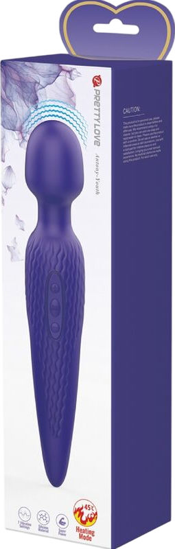 Δονητής μασάζ από σιλικόνη σε μοβ χρώμα, μήκους 26 εκ. και μέγιστης διαμέτρου 4,8 εκ.