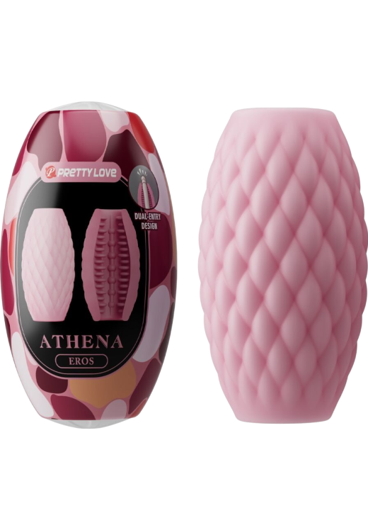 Αυνανιστήρι από tpr σε ροζ χρώμα, μήκους 7,6 εκ. και μέγιστης διαμέτρου 4,2 εκ.