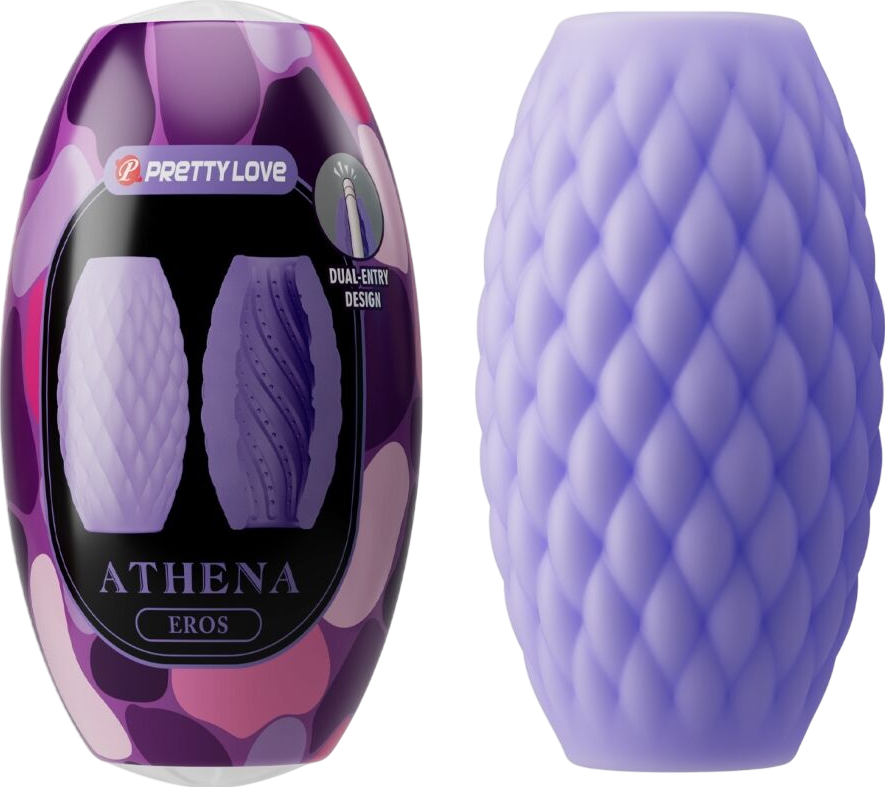 Αυνανιστήρι από tpr σε μοβ χρώμα, μήκους 7,6 εκ. και μέγιστης διαμέτρου 4,2 εκ.