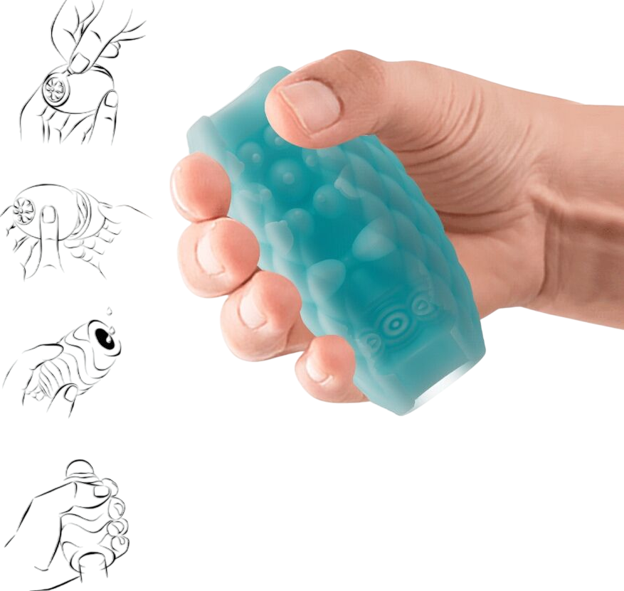 Αυνανιστήρι από tpr σε λευκό χρώμα, μήκους 7,6 εκ. και μέγιστης διαμέτρου 4,2 εκ.