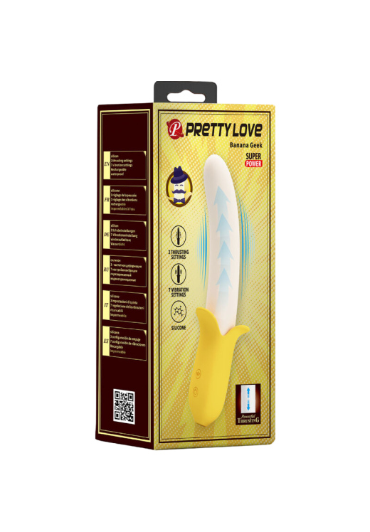 Δονητής σημείου g από σιλικόνη σε κίτρινο χρώμα, μήκους 20,5 εκ. και μέγιστης διαμέτρου 3,2 εκ.