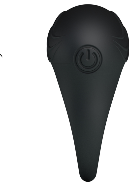 Δονούμενο δαχτυλίδι από σιλικόνη σε μαύρο χρώμα, μέγιστης διαμέτρου 3,3 εκ.