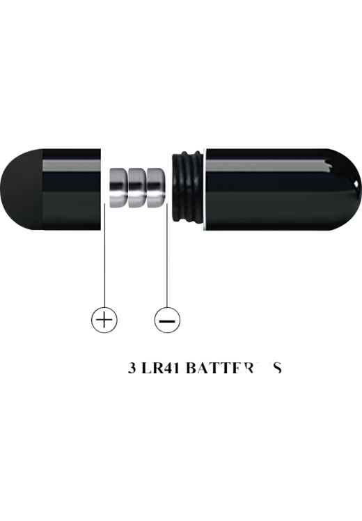 Δονούμενο δαχτυλίδι από σιλικόνη σε μαύρο χρώμα, μέγιστης διαμέτρου 3,3 εκ.