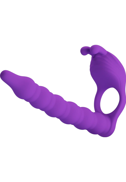 Δονούμενο δαχτυλίδι από σιλικόνη σε λιλά χρώμα