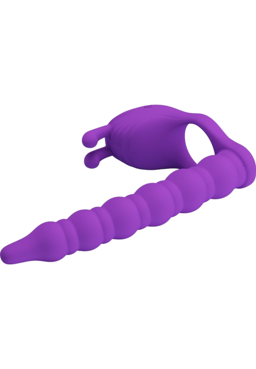 Δονούμενο δαχτυλίδι από σιλικόνη σε λιλά χρώμα