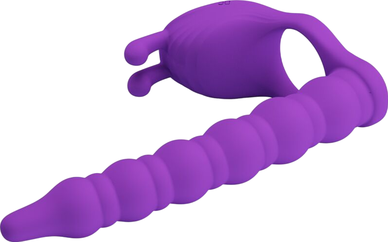 Δονούμενο δαχτυλίδι από σιλικόνη σε λιλά χρώμα